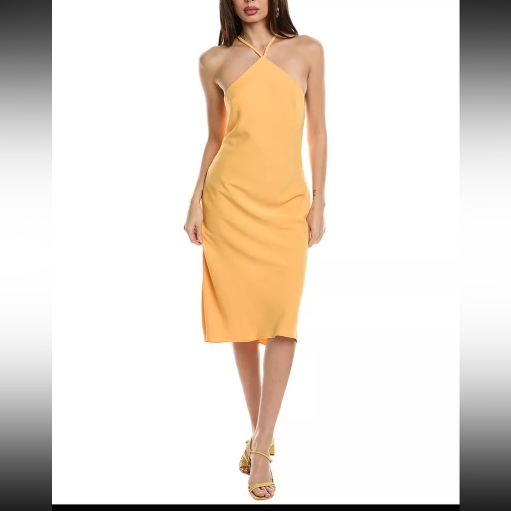 Amanda Uprichard Melonie Dress in Citron